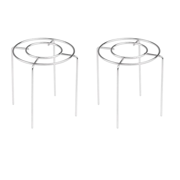 2pcs Stainless Steel Cake Cooling Rack Holder Round Steamer Dessert Baking Steaming Tool Space Saving Kitchen Gadget