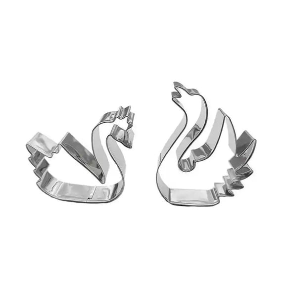 2pcs Stainless Steel Cookie Pattern Maker Decorative Biscuits Pastries Baking Multipurpose Bakewares