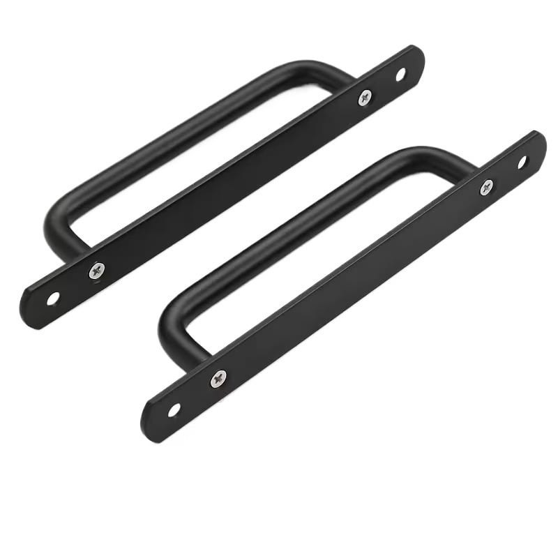 2pcs Stainless Steel Door Handles - Durable and Anti-Corrosion Black ...