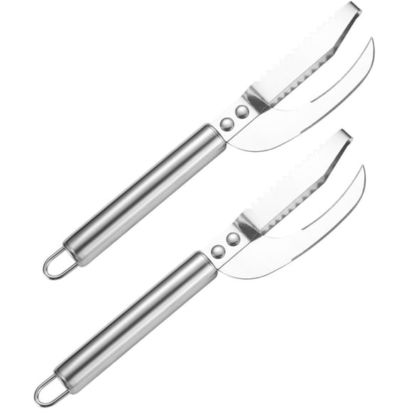 2pcs Stainless Steel Fish Maw Knife,3 In 1 Fish Maw Knife, Multifunction Fish Scale Knife fish scale remover Household Kitchen Fish Scale Tool