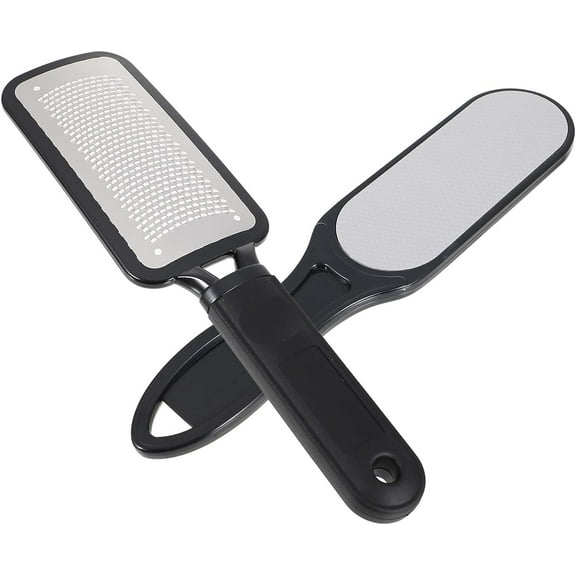 2pcs Stainless Steel Foot File Hard Skin Remover Manual Heel Scraper for Feet Pedicure Tools Nursing Metal Foot File Foot Pedicure Tool Remover Foot Scrubber