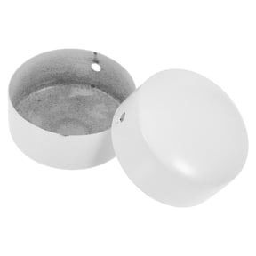 VERDANVERSE 2-Pack Stainless Steel Handrail End Caps for Wood and PVC Railings, Easy to Install and