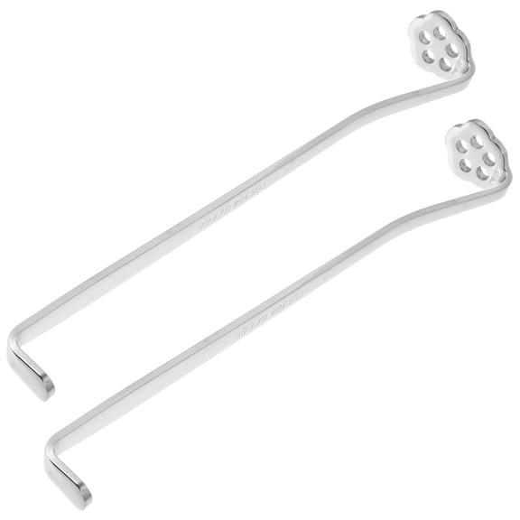 OUNONA 2-Pack Stainless Steel Lemon Juicers with Hand Press and Stirring Sticks for Easy Citrus Juice Extraction