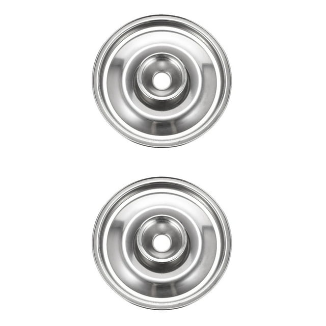 2pcs Stainless Steel Pot Lid Small Pan Lid Saucepan Cover Pots Cover Seasoning Pot Cover Saucepan Lid Small Cookware Lids for Pans Cup 10cm