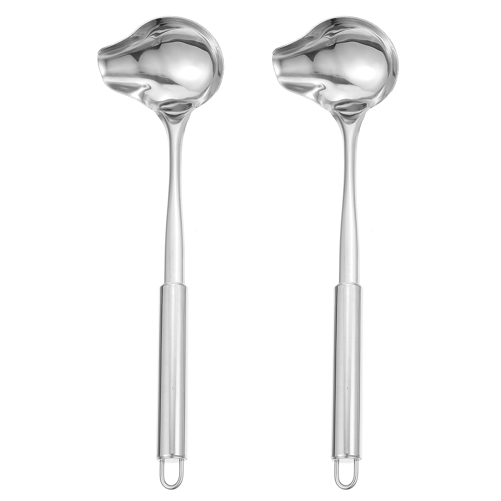 2pcs Stainless Steel Sauce Drizzle Spoon with Spout Duckbill Sauce ...