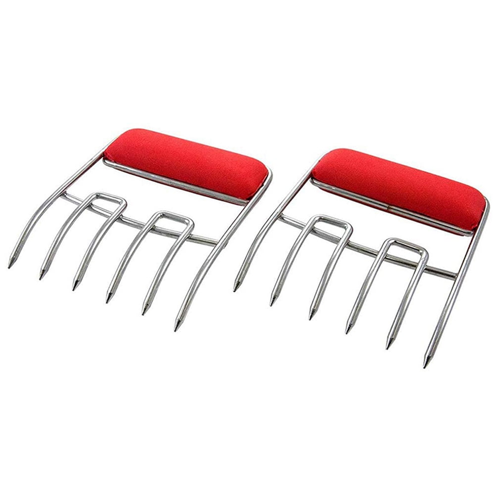2pcs Stainless Steel Steak Shredder Long Handle Bear Claw Meat Shredder