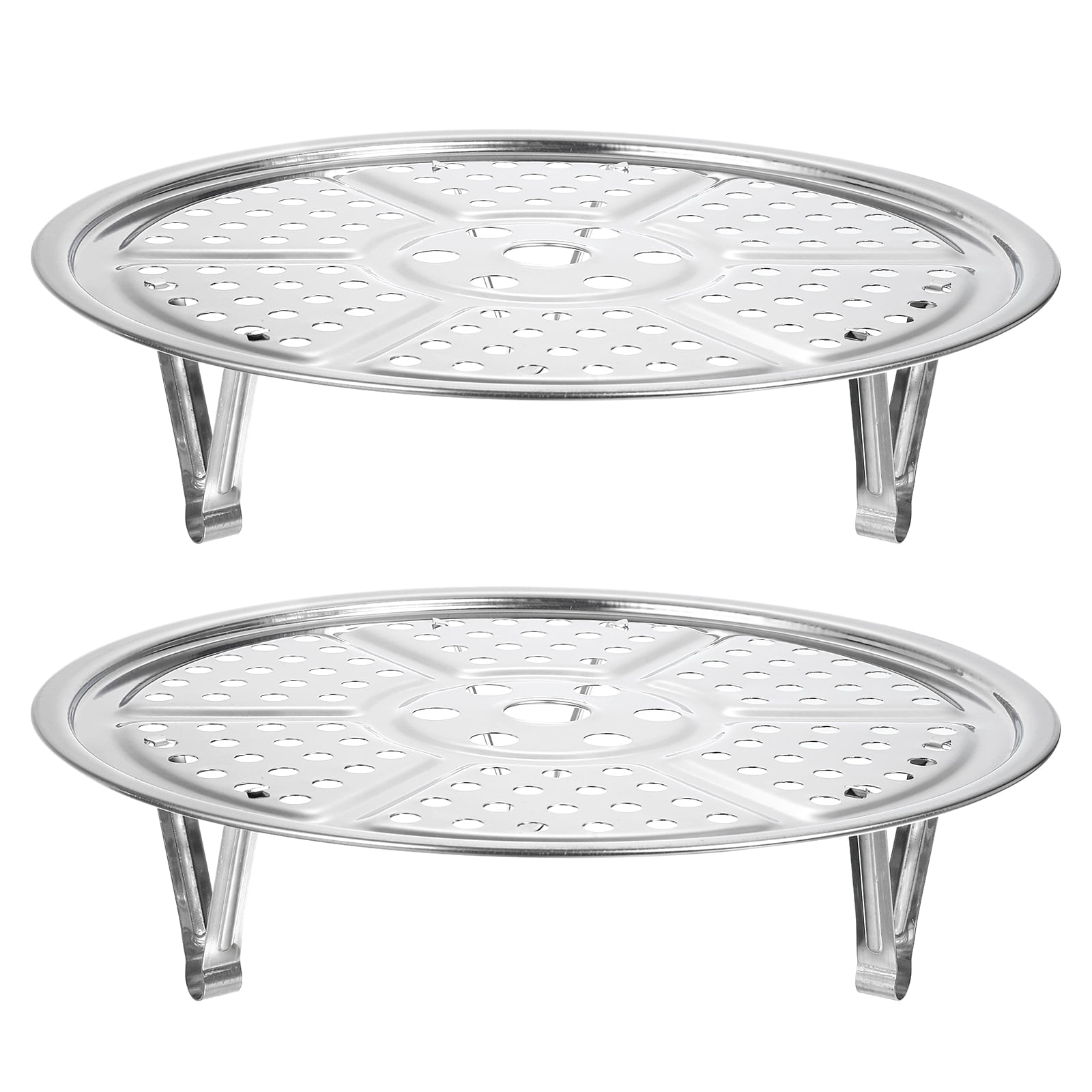 2pcs Stainless Steel Steamer Rack with Stand, 8.6 Inches Insert Stock ...