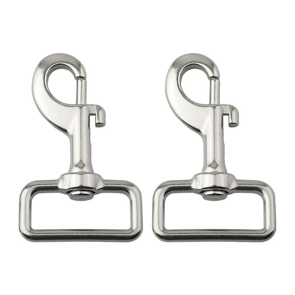 2pcs Stainless Steel Swivel Eye Bolt Snap Spring Hook for Diving, Pets, Camping