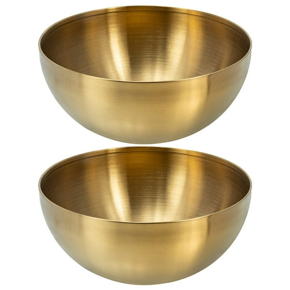 2pcs Stainless steel salad bowl Fruit bowl vegetable salad storage bowls