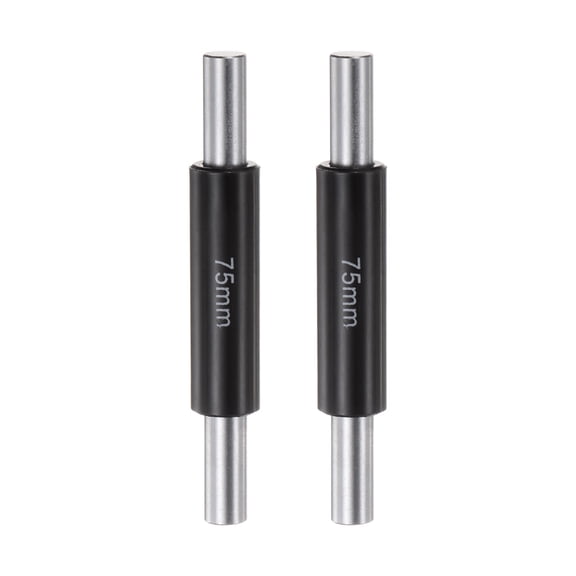 2pcs Standard Measuring Rod 75mm Caliper Micrometer Calibration Block Outside Micrometer Rod Bar
