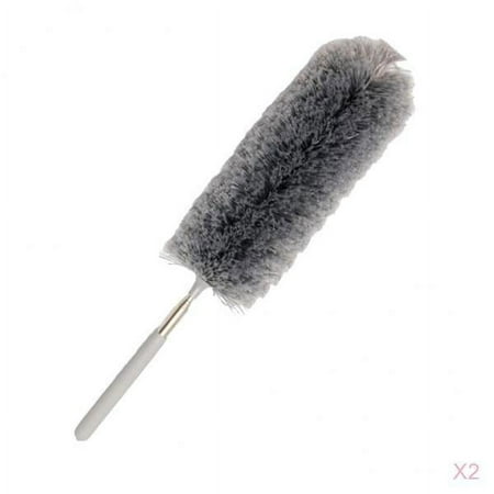 2pcs Static Feather Ha Duster Hale Gray