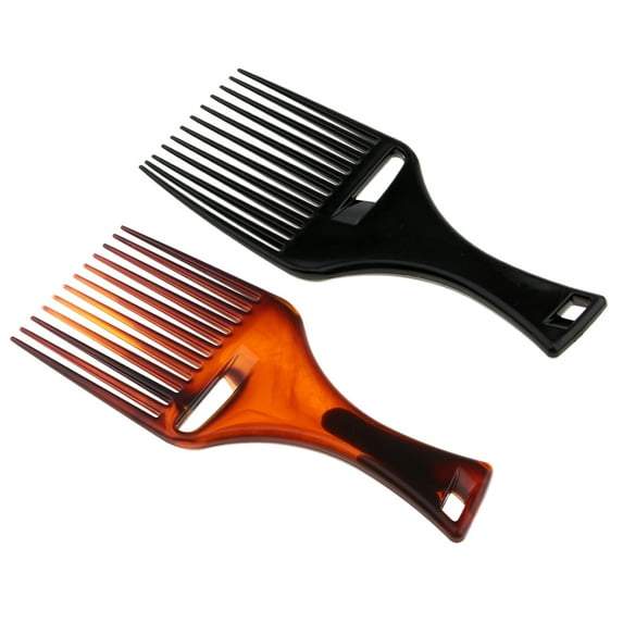 2pcs Static Heat Resist Afro Comb Wide Detangling Comb