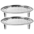 thumbnail image 1 of 2pcs Steamer Rack Cooker Rack Food Steaming Rack Stainless Steel Steamer Rack, 1 of 7