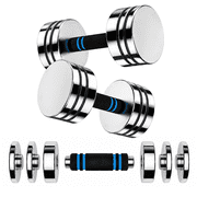 ARVIVO 10lb Steel Adjustable Dumbbells Set of 2 with Foam Handle,3.5-10lb Each,20 lb Total,Weight for Home Gym Workout