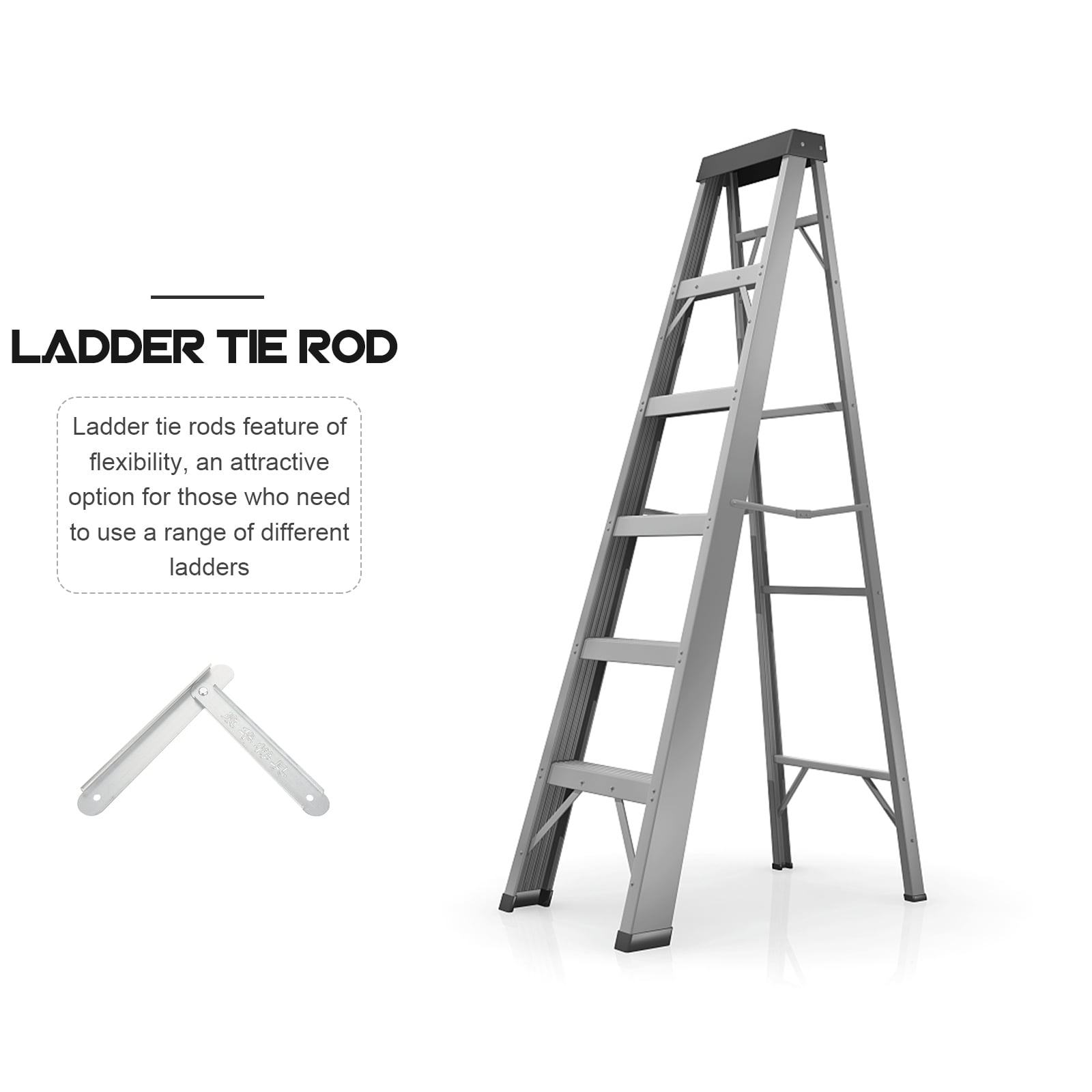 2pcs Step Ladder Hinges Aluminum Alloy Hinges Replacement Ladder Tie