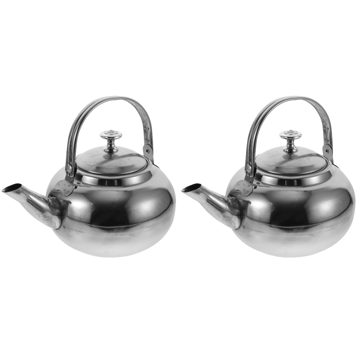 2pcs Stove Top Whistling Tea Kettle Stainless Steel Teakettle Teapot Stovetop Induction Fast Boiling Tea Pot