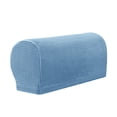 thumbnail image 1 of 2pcs Stretch Sofa Armrest Covers With Twist Pins, Spandex Jacquard Arm Covers For Chair Couch Sofa Non-slip Armchair Sofa Slipcover, Washable-Denim Blue, 1 of 1