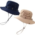 thumbnail image 1 of 2pcs Sun Protection Fishing Hats for Men Women Waterproof Breathable Wide Brim Bucket Hat for Outdoor Camping Hiking, 1 of 7