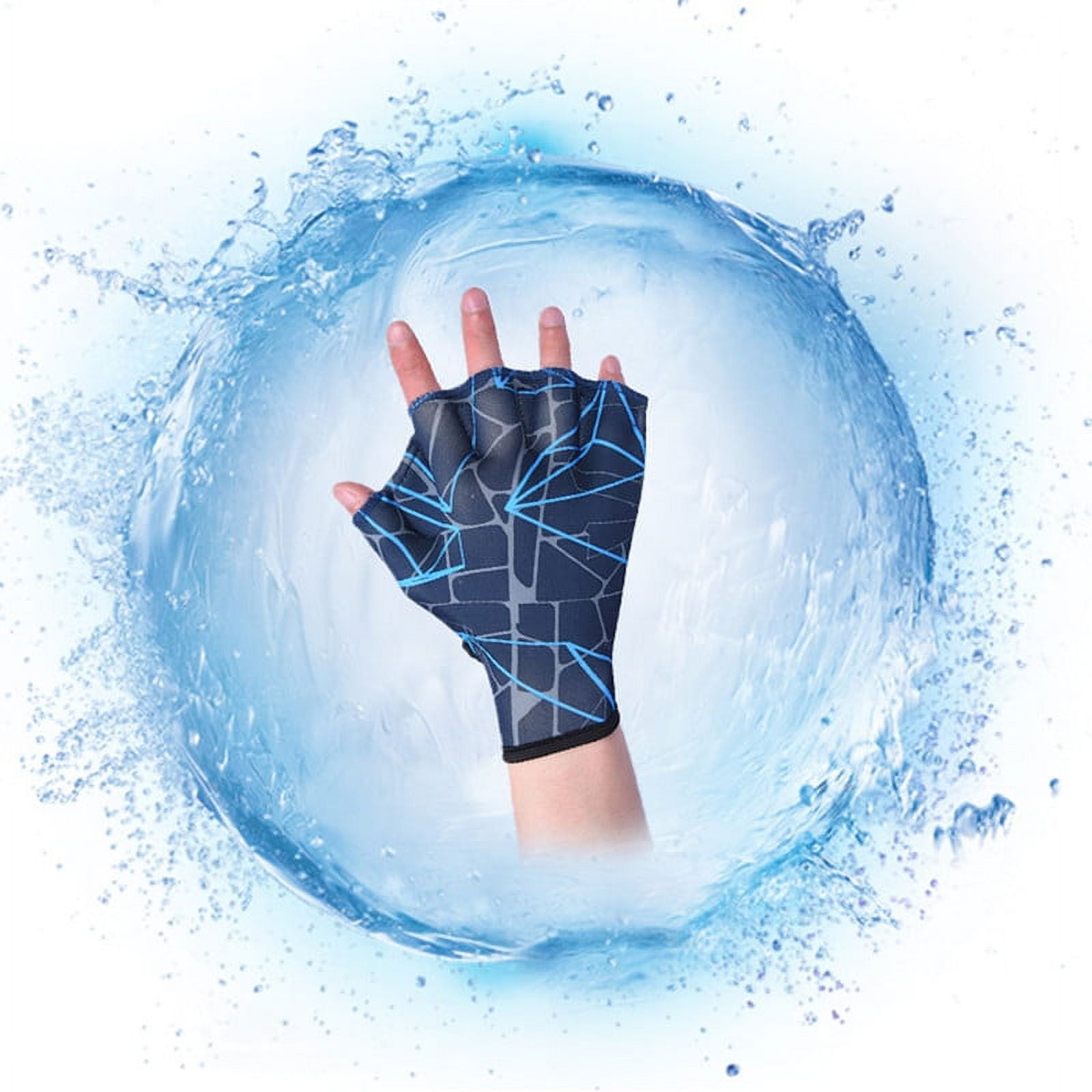 2pcs Swimming Hand Fins Flippers Finger Webbed Gloves Paddle Water ...