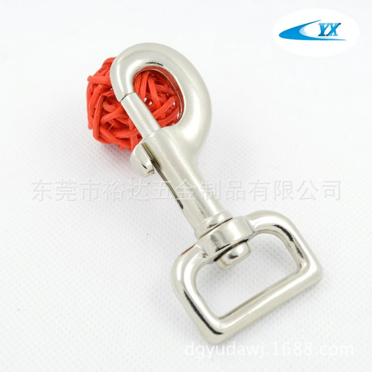 2pcs Swivel Snap Hooks Metal Dog Leash Clasp Pet Chain Connector Buckle for  Linking 