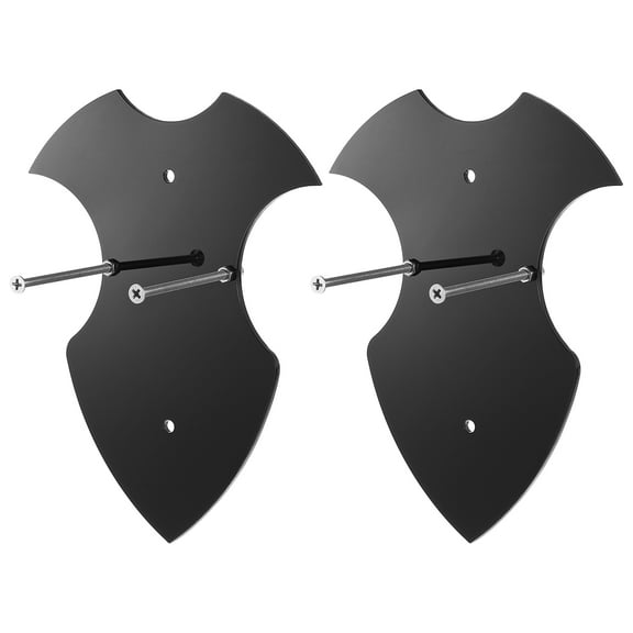 2pcs Sword Holder Wall Mount Sword Rack Acrylic Wall Hangers for Vertical Display, Black