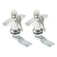 thumbnail image 1 of 2pcs T Shaped Handle Door Lock Latch w/ Keys Truck Trailer Cabinet Tool Box Lock Silver Tone, 1 of 8