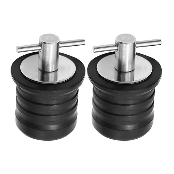 2pcs T-shaped handle drain plug, with a screw-and-tighten sealing design, suitable for rubber plugs on boats/yachts/kayaks