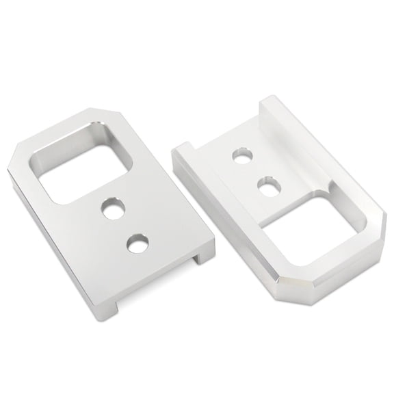 2pcs T6061 Aluminum Tow Hook Set for Trucks & SUVs Enhanced Visibility