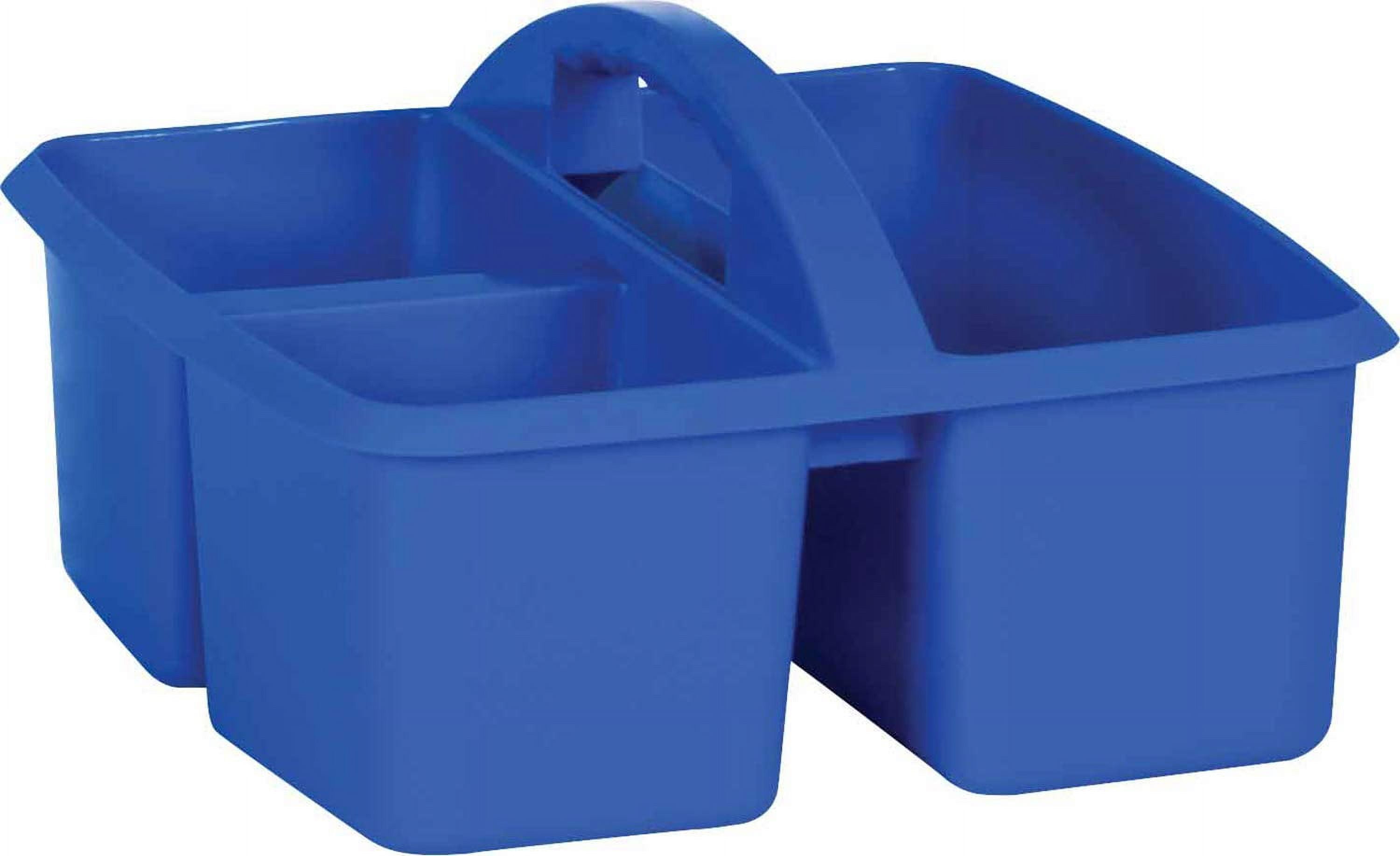 2pcs TEACH CREATE RESOURCE Blue Plastic Storage Caddy 9 L X 9 1 4 W X 2pcs-teach-create-resource-blue-plastic-storage-caddy-9-l-x-9-1-4-w-x