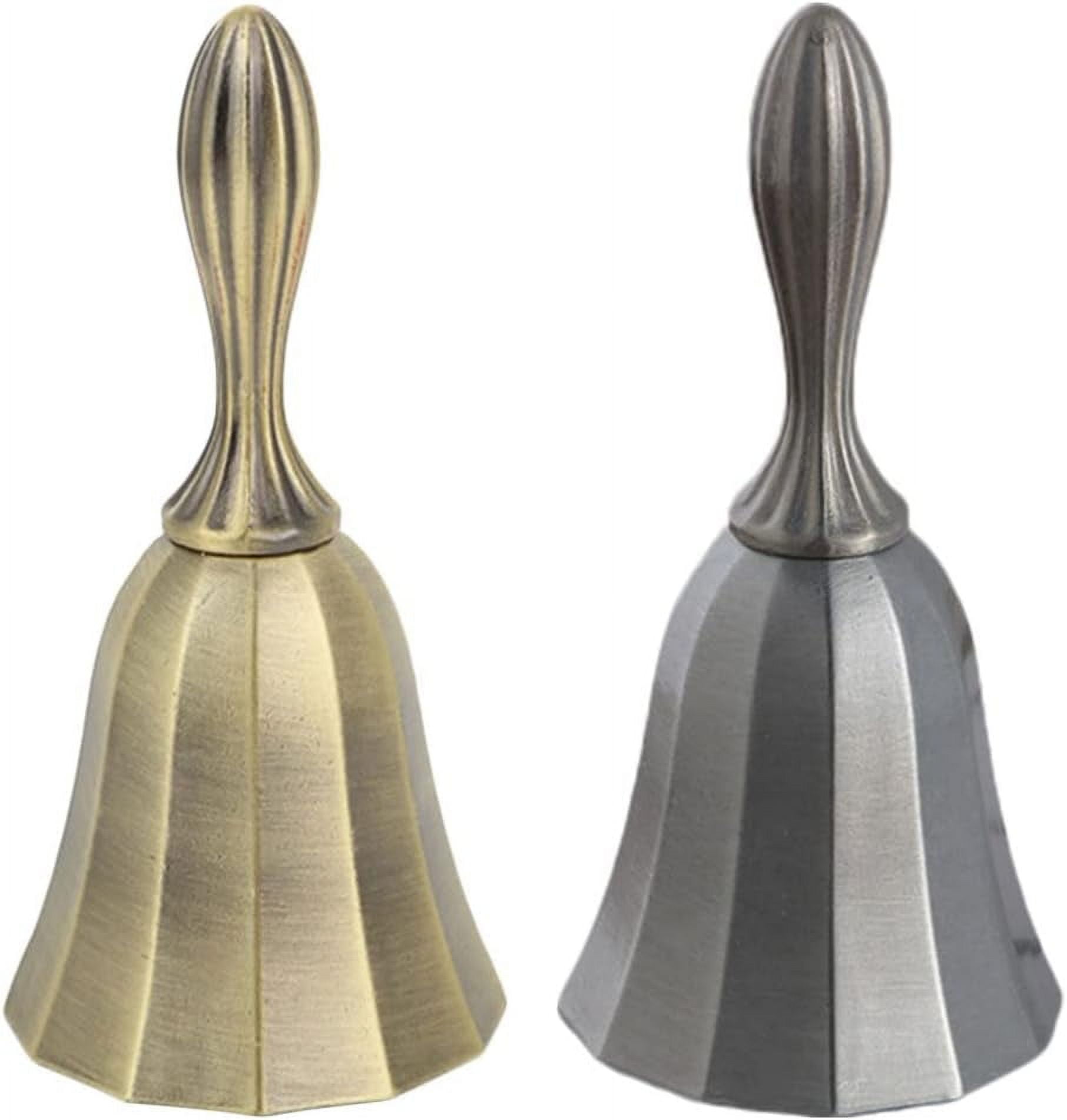 2pcs Table Bell Hand Bell Service Bell Call Bells Hand Bell Ring