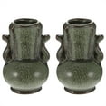 2pcs Tabletop Ceramics Mini Vase Flower Container Chic Hydroponic Vase