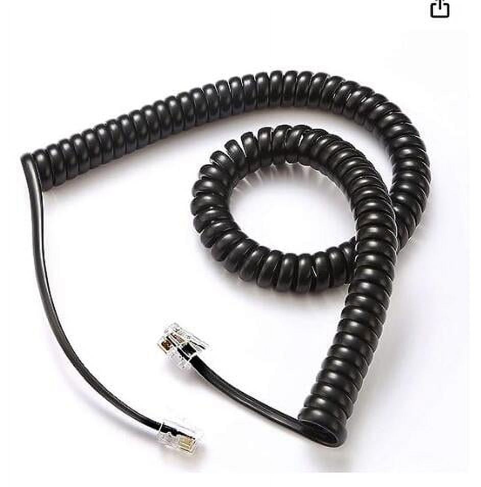 2pcs Telephone Cords Phone Cords Handset Cords Coiled Telephone Handset