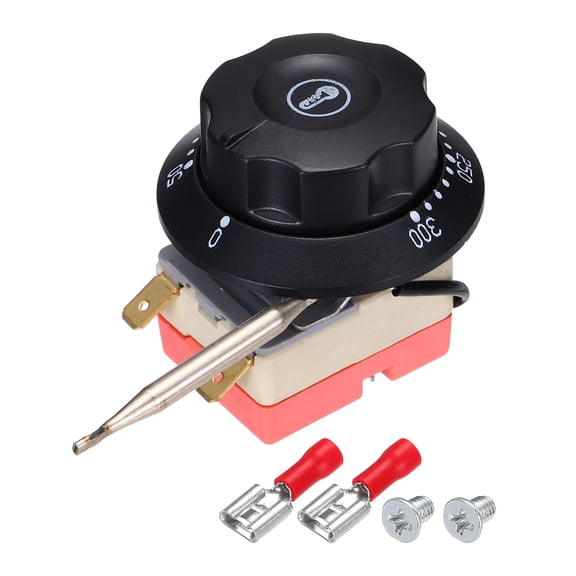 2pcs Temperature Control Switch 250V, 16A 50-300C Capillary Thermostat