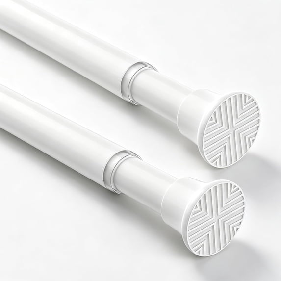 Window Expandable Rod 2pcs Tension Curtain Rod for Windows 18-36 Inch, 0.63