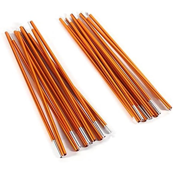 2pcs Tent Poles Replacement 13.28ft, Aluminum Tent Pole Repair Kit, 11 Segments Flexible Tent Poles for Camping Hiking Backpacking Tent, Rod Diameter 0.33 inch / 8.5mm$$Sport & Recreation Other