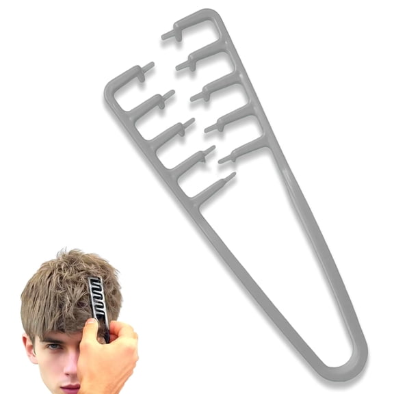 2pcs Texture Comb for Volumizing & Styling, Wide Tooth Comb for Curly Hair Men & Women, Anti-Frizz Root Lifting Styling Tool (Blue)