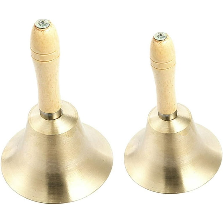 2pcs The Bell Santa Claus Handbells Wedding Hand Bell Vintage Call Bell Vintage Decor Antique Decor Wedding Decorations Hand Bell for Restaurant