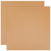 2pcs Thermoform Sheets 11.8x11.8 Inch Goldenrod PVC Sheets 0.2cm Thick Square PVC Plastic Sheets Two-Sided Heat Moldable Panel Thermoform Board for DIY Craft Projects