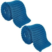 2pcs Thick Knitted Rib Fabric Cuffs Replacement 28.7x2.75" Tubular Rib Knit Fabric