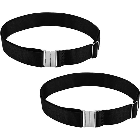 2pcs Thigh Garters for Women, Adjustable Thigh Garter Belts Plus Size High Elastic Fastening Leg Garters for Thigh Leg Harness Belts for Women Black