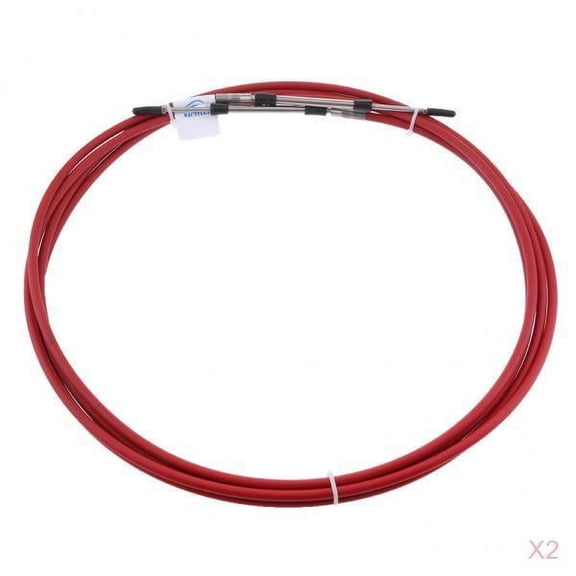 2pcs Throttle Cable for ATV/ATC Dirt Mini Bike (10FT), Throttle Control Cables for Outboard