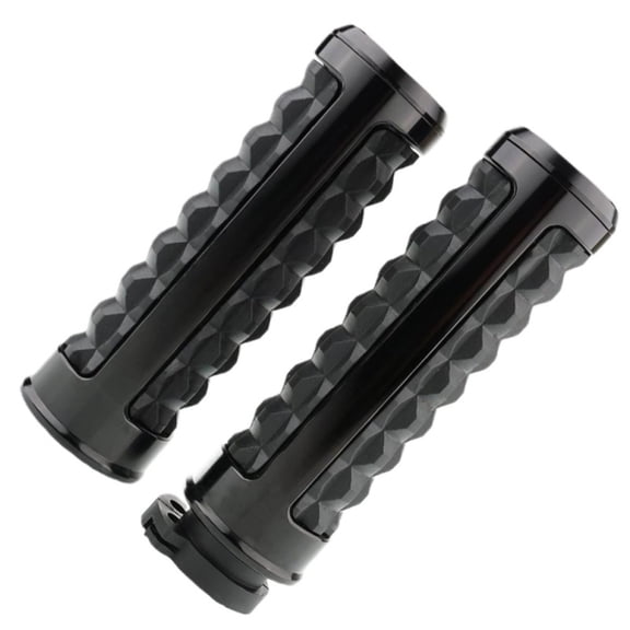 2pcs Throttle Hand Grips Aluminum Alloy Universal For Motorcycles with 1 inch (25mm) Cable Throttle Handlebar