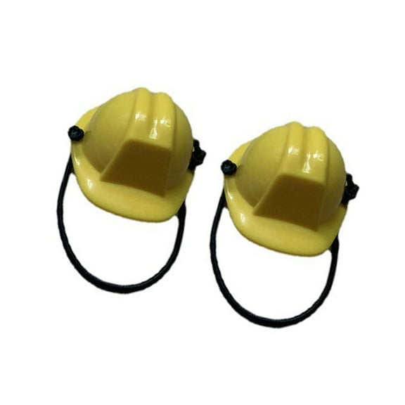 2pcs Tiny Hard Hat For Small Props Construction Design Pet Costume Decoration Items