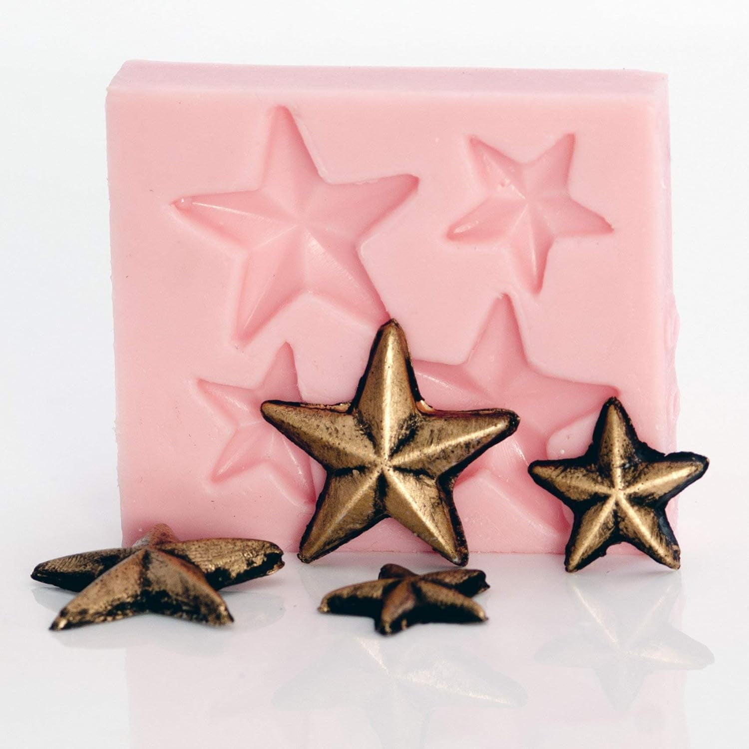 2pcs Tiny Star Mold Food Safe Fondant, Chocolate, Candy, Resin, Polymer
