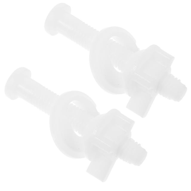 2pcs Toilet Seat Bolts Toilet Seat Nuts with Washers Universal Toilet