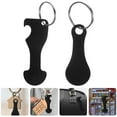 thumbnail image 1 of OULII  Black Metal Keychain for Shopping Carts, Lightweight and Portable, Trendy Accessory 2Pcs, 1 of 1