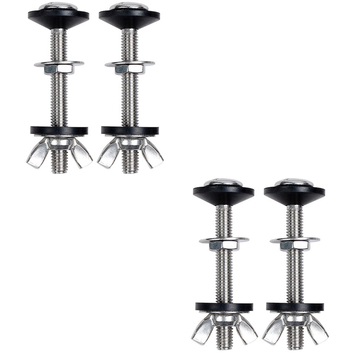 2pcs Toliet Bolts Universal Toilet Tank To Bowl Gaskets Stainless Steel