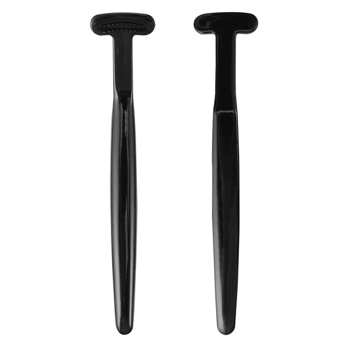 2pcs Tongue Brush Cleaner Oral Cleaning Tongue Brush Remove Bamboo Charcoal Tongue Scraper (Black)