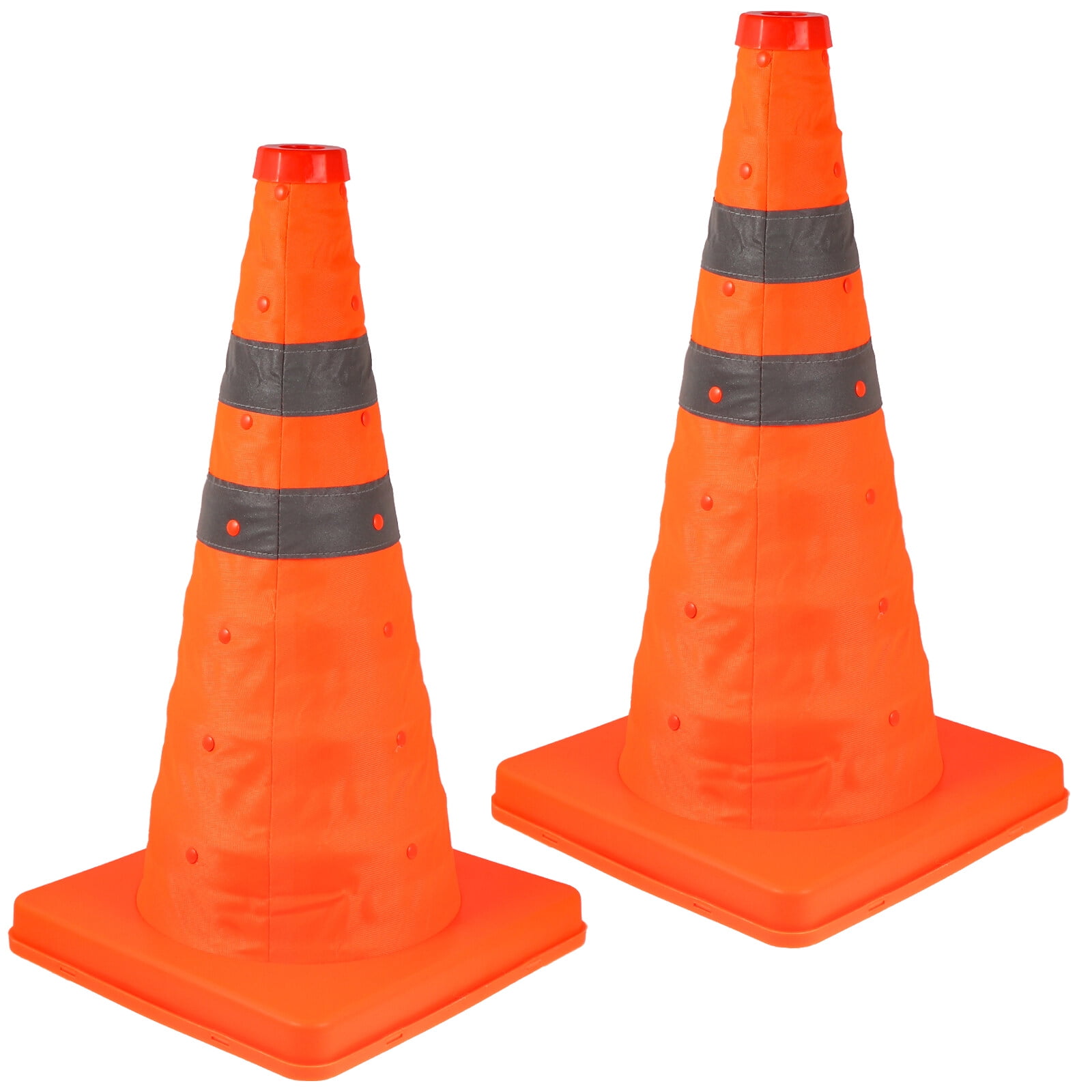 2pcs Traffic Cones Foldable Safety Road Parking Cone Driving Construction Cones Football Cones