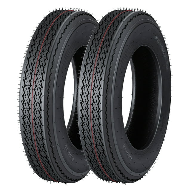 2pcs Trailer Tires Heavy Duty True Highway Trailer Radial Tire Load